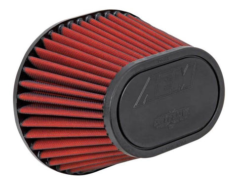 AEM Dryflow Air Filter - 3.5in FLG / 8-1/2in L x 7in W / Top 6-1/4in L x 4in W / 5-1/2in H (S/O) - 21-2148DK