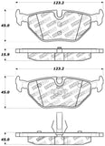 StopTech Performance 01-02 BMW Z3 / 03-09 Z4 / 10/90-07 3 Series / 99-09 Saab 9-5 Rear Brake Pads - 309.06920