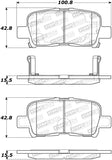 StopTech Street Brake Pads - 308.08650