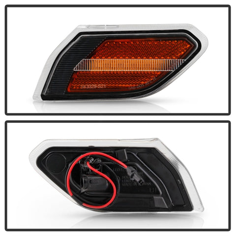 Spyder Jeep Wrangler 19-20 LED Side Marker Lights - Black (SML-YD-JW19-LED-BK) - 5087836