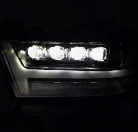 AlphaRex 19-20 Ram 1500HD NOVA LED Proj Headlights Plank Style Chrome w/Activ Light/Seq Signal/DRL - 880517