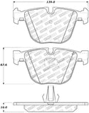 StopTech Street Touring 06-09 BMW M5 E60 / 07-09 M6 E63/E63 Rear Brake Pads - 308.09190