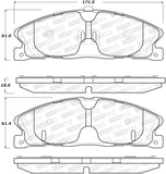 StopTech Sport Brake Pads w/Shims and Hardware - Rear - 309.16111