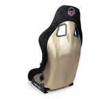 NRG FRP Bucket Seat ULTRA Edition - Medium (Black Alcantara/Gold Glitter Back) - FRP-303BK-ULTRA