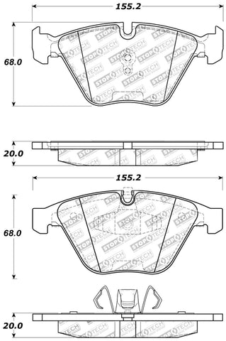 StopTech Performance Brake Pads - 309.12600