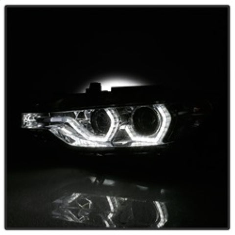 Spyder 12-14 BMW F30 3 Series 4DR Projector Headlights - LED DRL - Chrome (PRO-YD-BMWF3012-DRL-C) - 5084354