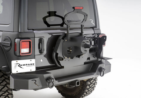 Rampage 2018+ Jeep Wrangler JL TrailGuard Tire Carrier - 9950917