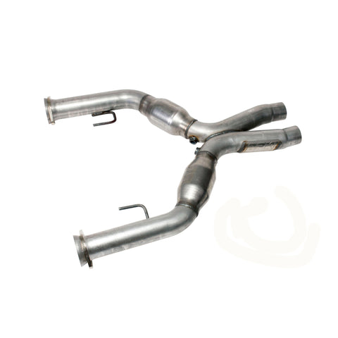 BBK 05-10 Mustang 4.6 Short Mid X Pipe With Catalytic Converters 2-3/4 For BBK Long Tube Headers - 1637