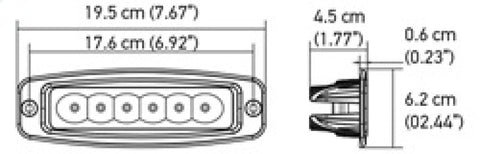 Hella Value Fit Mini 6in LED Light Bar - Flood - 357203031