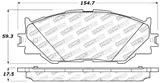 StopTech Performance 06-10 Lexus IS250 Front Brake Pads - 309.11780