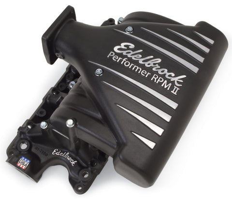 Edelbrock Intake Manifold Ford Mustang 5 0L Performer RPM II Manifold Black Finish - 71233