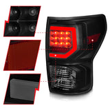 Anzo 07-11 Toyota Tundra Full LED Tailights Black Housing Smoke Lens G2 (w/C Light Bars) - 311387