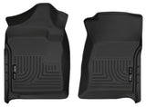 Husky Liners 07-12 Chevrolet Silverado/GMC Sierra Regular Cab WeatherBeater Black Floor Liners - 18221