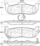 StopTech Sport Brake Pads w/Shims and Hardware - Front - 309.10410