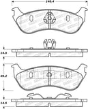 StopTech Street Brake Pads - 308.08810