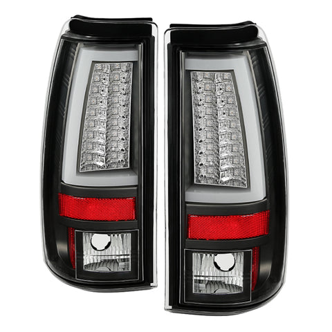 Spyder Chevy Silverado 1500/2500 03-06 Version 2 LED Tail Lights - Black ALT-YD-CS03V2-LED-BK - 5081919