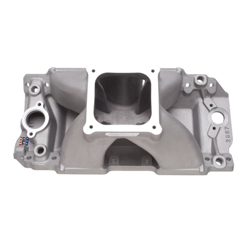 Edelbrock Manifold BBC Super Victor 632 Tall Deck Conventional Rect Port Heads - 2897