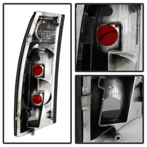 Spyder Chevy C/K Series 1500 88-98/GMC Sierra 88-98 G2 Euro Tail Lights Blk Smke ALT-YD-CCK88G2-BSM - 5077974