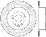 StopTech Lexus 13-15 GS350/14-15 IS350/13-15 GS350H/15 RC350 Left Rear Drilled Sport Brake Rotor - 128.44189L