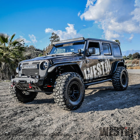 Westin 18-22 Jeep Wrangler JLU 4dr. E-Series 3 Nerf Step Bars - Tex. Blk - 23-4065