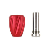 Mishimoto Steel Core Twist Shift Knob Red Aluminum - MMSK-TWST-RD