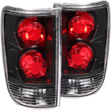 ANZO 1995-2005 Chevrolet Blazer Taillights Black - 211005