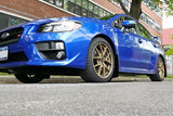 Rally Armor 15-21 Subaru WRX/STI (Sedan ONLY) Black UR Mud Flap w/ Blue Logo - MF32-UR-BLK/BL