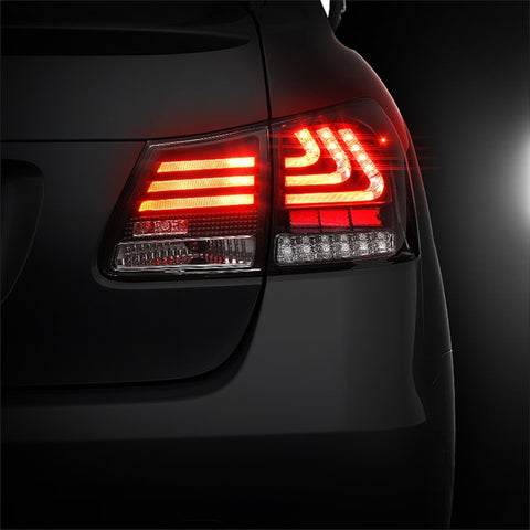 Spyder 07-11 Lexus GS 350 LED Tail Lights Black ALT-YD-LGS06-LED-BK - 5082596