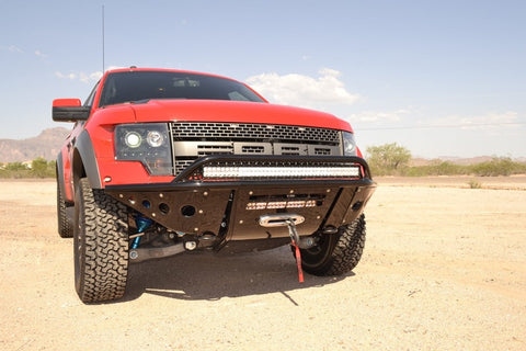 Addictive Desert Designs 10-14 Ford F-150 Raptor Stealth Front Bumper w/ Winch Mount - F012932450103