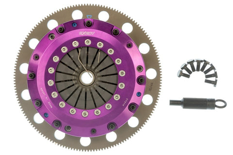 Exedy 96-16 Ford Mustang V8 4.6L/5.0L Hyper Twin Cerametallic Clutch Sprung Disc Push Type Cover - ET03XD