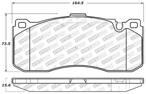 StopTech Performance 08-09 BMW 128i/135i Coupe Front Brake Pads - 309.13710