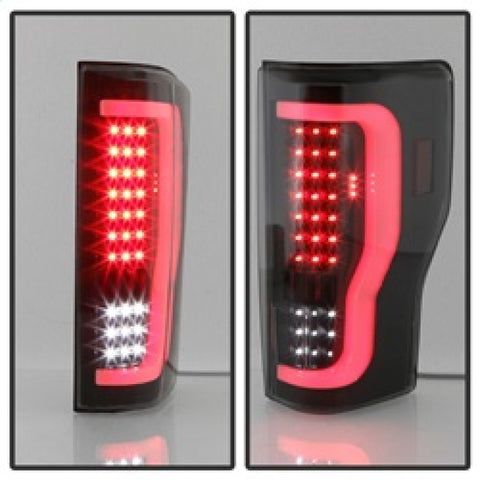 xTune 17-18 Ford F-250 Super Duty (Excl LED Models) LED Tail Lights-Blk Smk (ALT-ON-FS17-LBLED-BSM) - 9041617