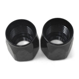 Russell Performance 2-Piece -6 AN Full Flow Swivel Hose End Sockets (Qty 2) - Polished and Black - 615523