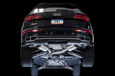 AWE Tuning Audi B9 SQ5 Resonated Touring Edition Cat-Back Exhaust - No Tips (Turn Downs) - 3015-31016