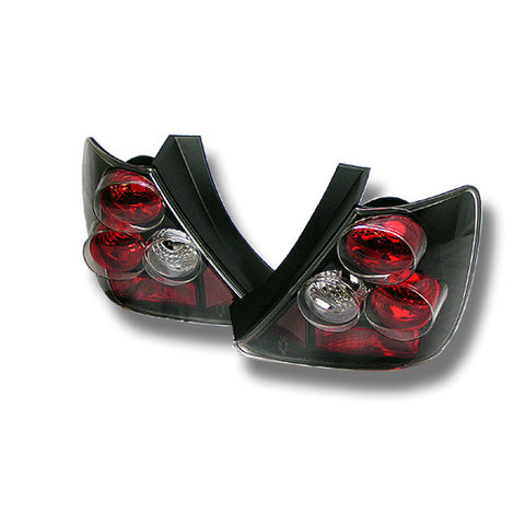 Spyder Honda Civic Si 03-05 Hatchback 3DR Euro Style Tail Lights Black ALT-YD-HC03-3D-BK - 5004437