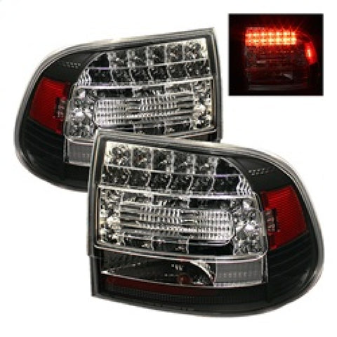 Spyder Porsche Cayenne 03-07 LED Tail Lights Black ALT-YD-PCAY03-LED-BK - 5007063