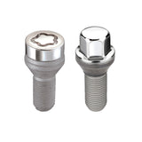 McGard 5 Lug Hex Install Kit w/Locks (Cone Seat Bolt) M14X1.5 / 17mm Hex / 30.5mm Shank L. - Chrome - 67205