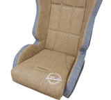 NRG Defender Seat/ Water Resistant Steel Frame Suspension - Brown w/ Gray Trim w/ Defender Logo - DF-100BR