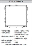 CSF 07-19 Toyota Tundra 5.7L Radiator - 7031