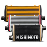 Mishimoto Universal Carbon Fiber Intercooler - Gloss Tanks - 525mm Gold Core - C-Flow - R V-Band - MMINT-UCF-G5G-C-R