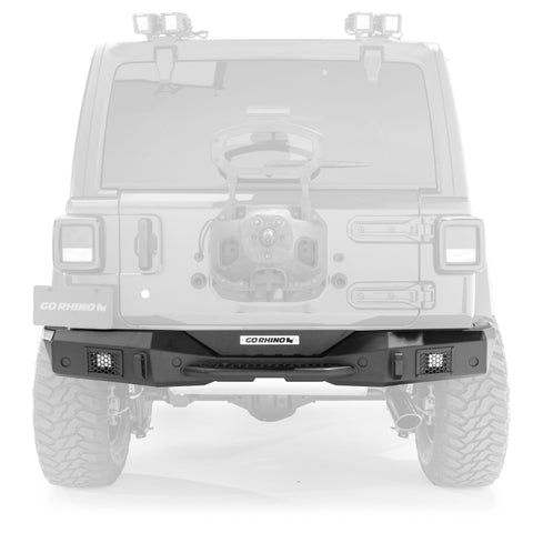 Go Rhino 07-18 Jeep Wrangler JK/JKU Rockline Rear Full Width Bumper - 371210T