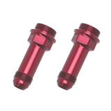 Russell Performance 7/8in -20 x -8 AN Male Flare Extended (2 pcs.) (Red/Blue) - 640370