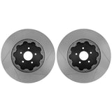 StopTech 07-08 Audi RS4 AeroRotor 2pc Slotted and Zinc Plated Front Rotor (Pair) - 81.113.9931