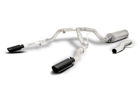 Gibson 21-22 GMC Yukon/Chevy Tahoe 5.3L 2/4WD Cat-Back Dual Split Exhaust System - Stainless - 65682B