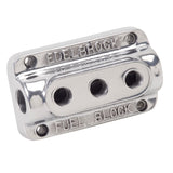 Edelbrock Fuel Block Triple Polished - 12851