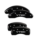 MGP Front set 2 Caliper Covers Engraved Front MGP Black finish silver ch - 20003FMGPBK