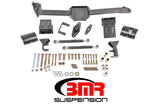 BMR 05-14 S197 Mustang Body Mount Watts Link Rod End/Poly w/ Adj. Axle Clamps - Black Hammertone - WL005H