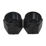 Russell Performance -10 AN Tube Nuts 5/8in dia. (Black) (1 pc.) - 660593