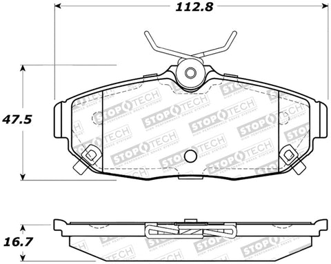 StopTech Street Brake Pads - Rear - 308.15620