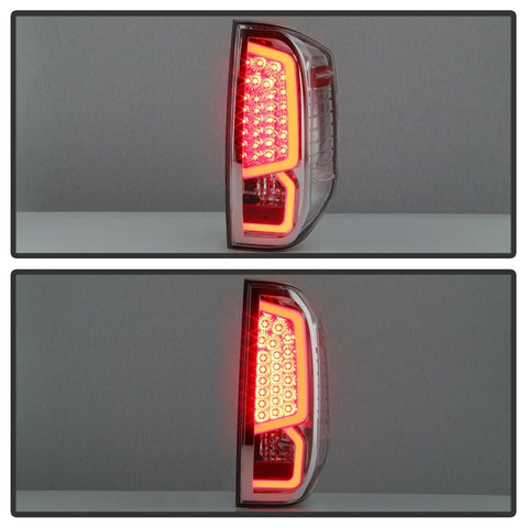 xTune 14-16 Toyota Tundra Light Bar LED Tail Lights - Chrome (ALT-JH-TTU14-LED-C) - 9040467